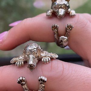 Sterling Silver dog fever rings
